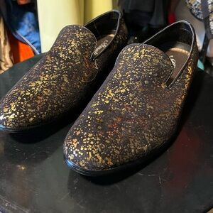 Amalfi Black and Gold Men's Loafers
